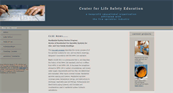 Desktop Screenshot of centerforlifesafety.org